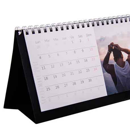 Calendario de sobremesa personalizado